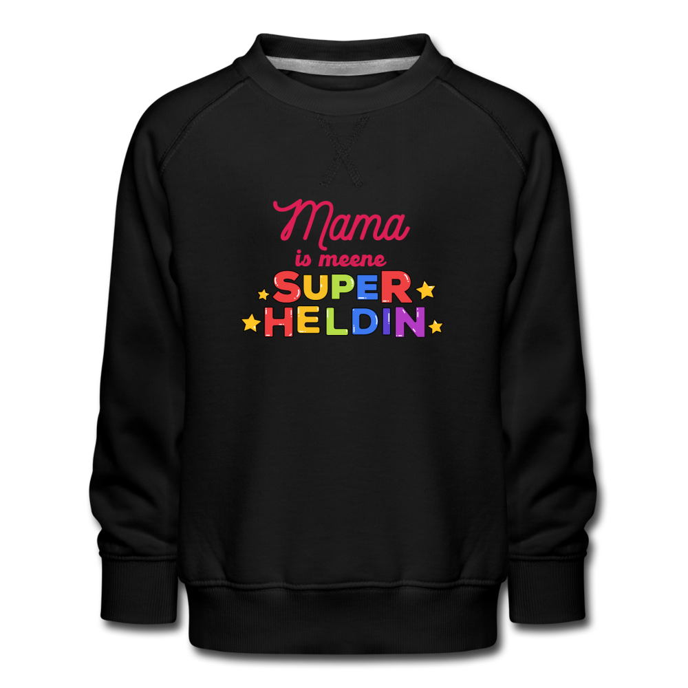 Meene Heldin - Kinder Premium Sweatshirt - Schwarz