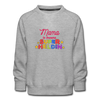 Meene Heldin - Kinder Premium Sweatshirt - Grau meliert