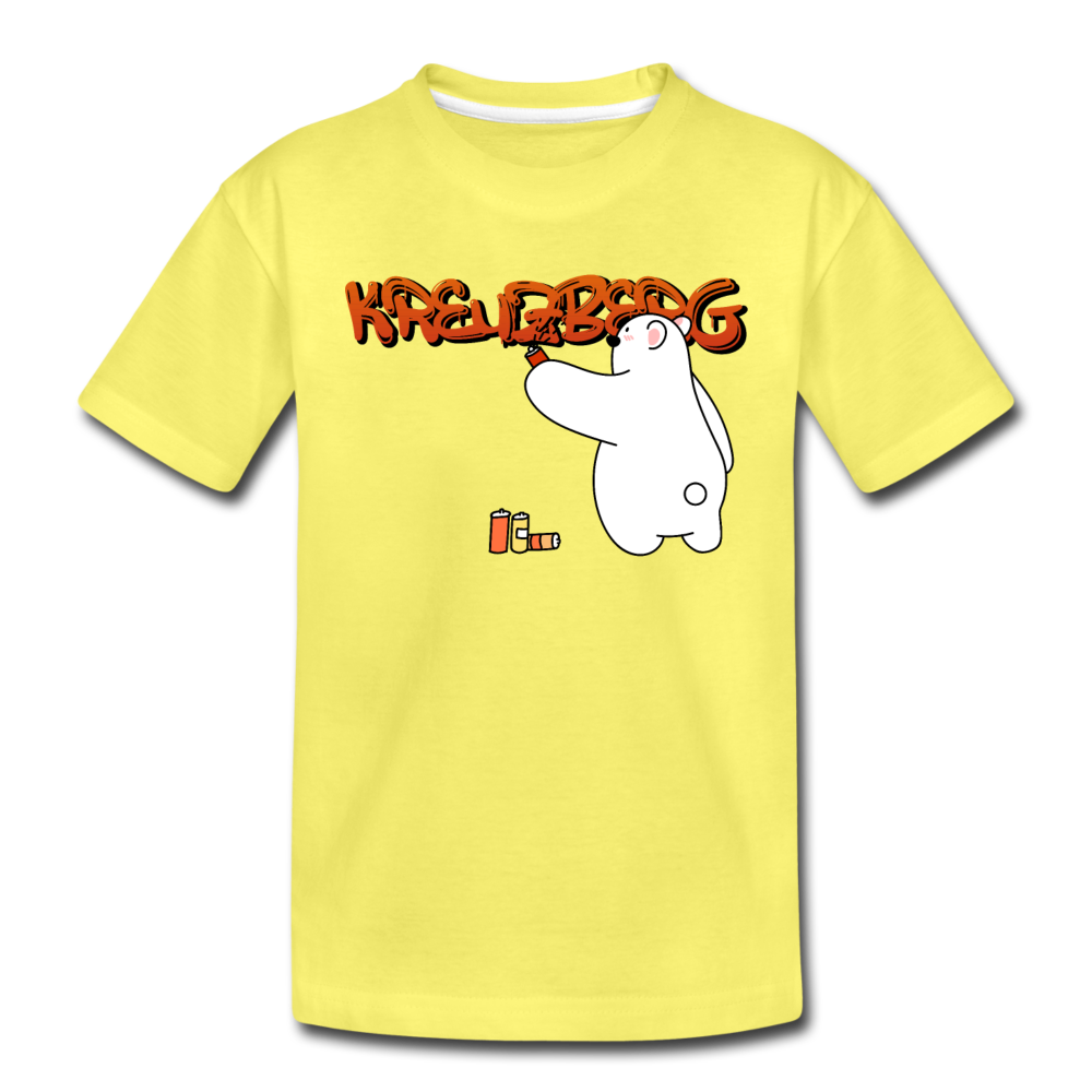 Kreuzberg Graffiti - Kinder Premium T-Shirt - Gelb