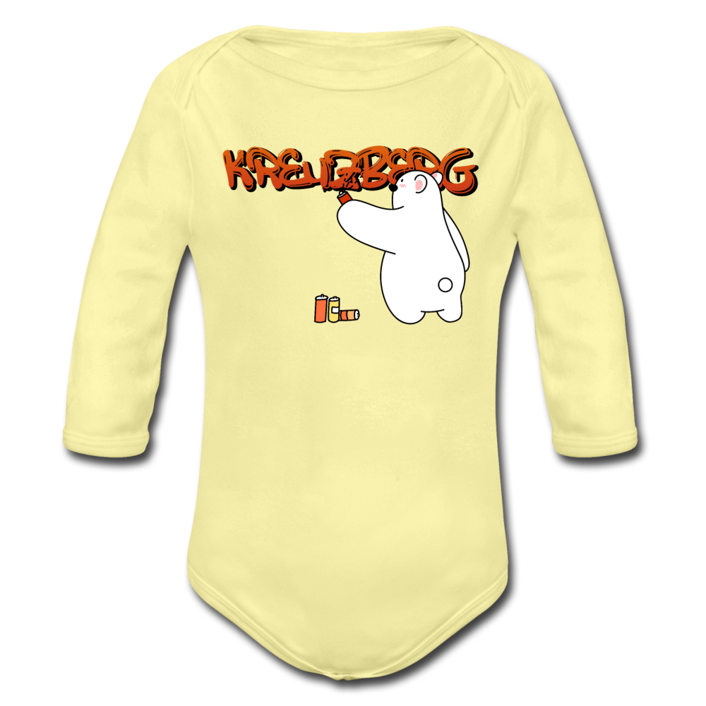 Kreuzberg Graffiti - Bio-Langarmbody - Hellgelb