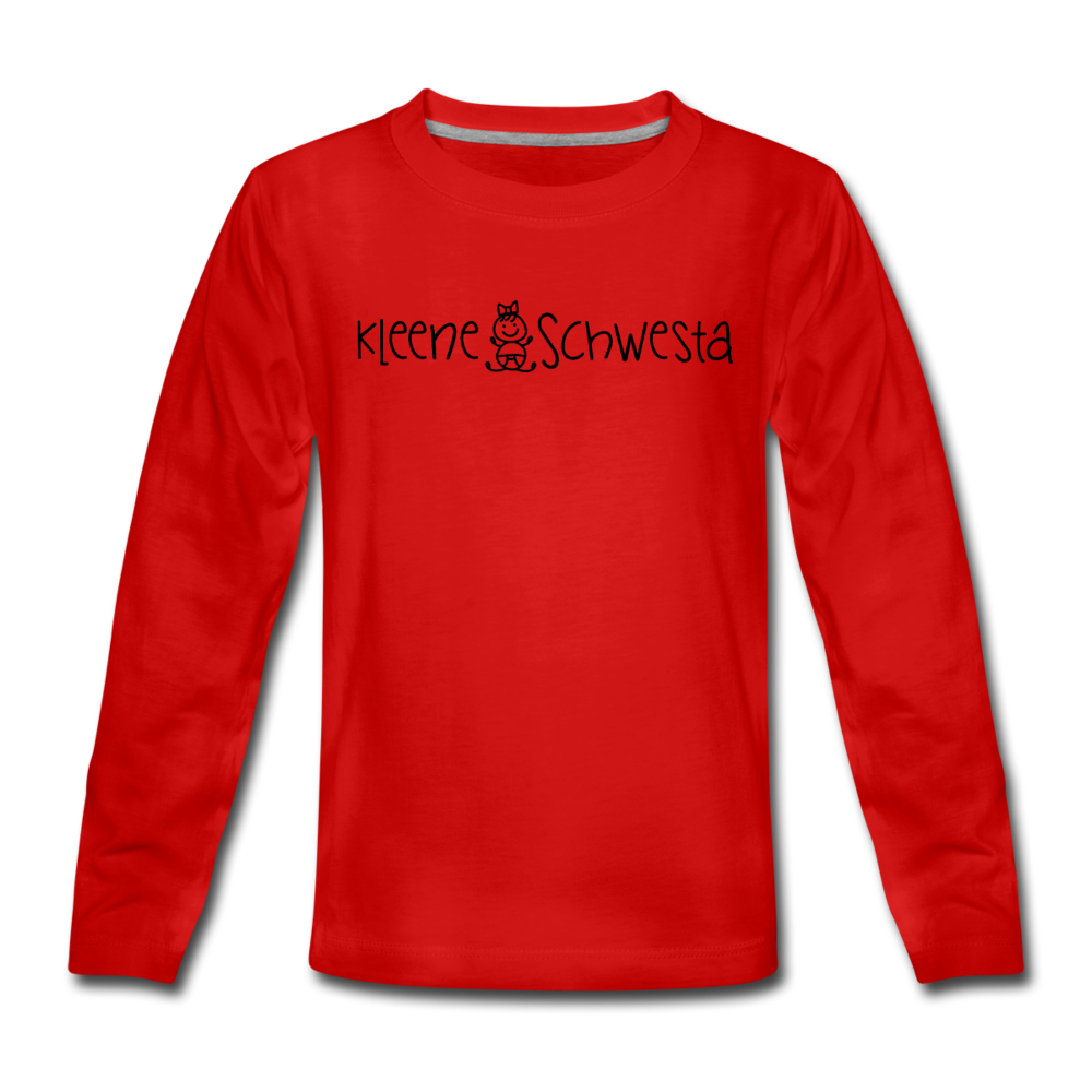 Meene Schwesta - Kinder Langarmshirt - Rot