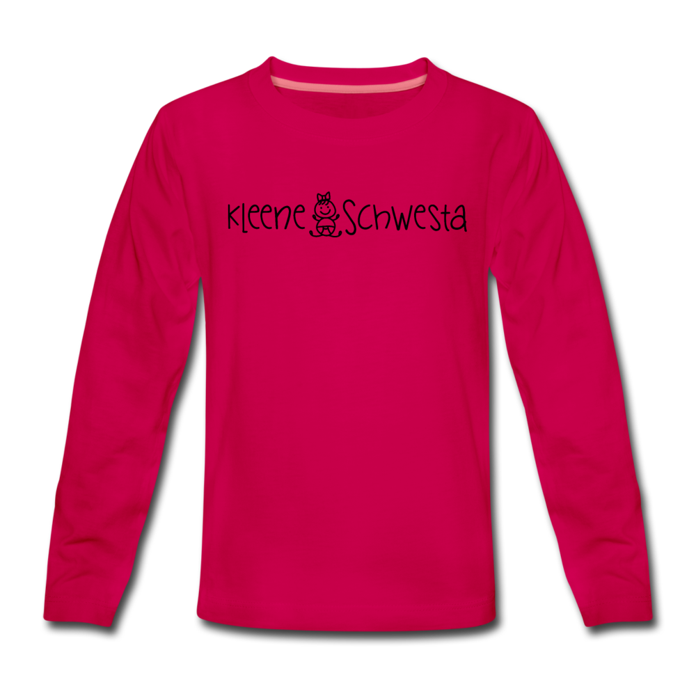 Meene Schwesta - Kinder Langarmshirt - dunkles Pink