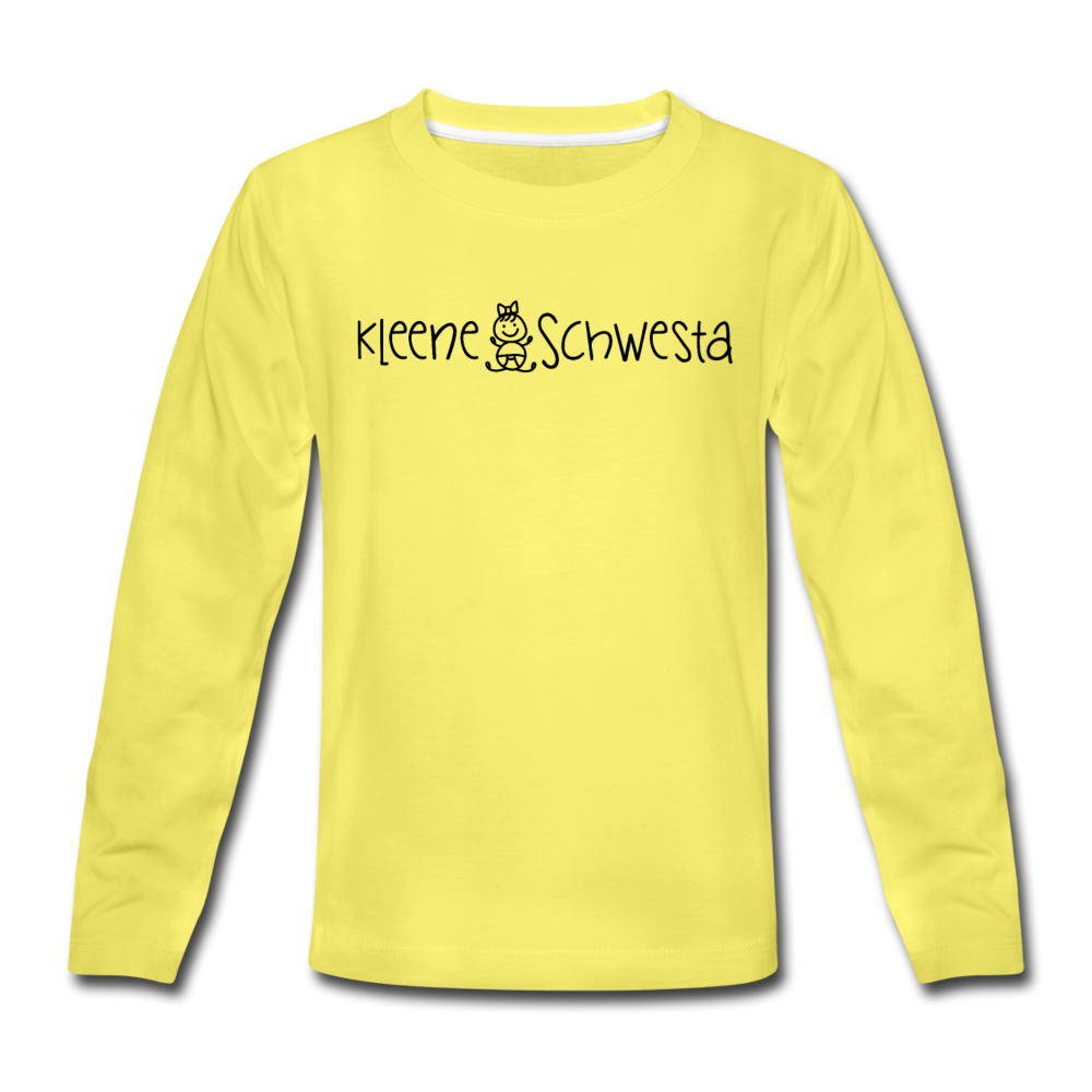 Meene Schwesta - Kinder Langarmshirt - Gelb