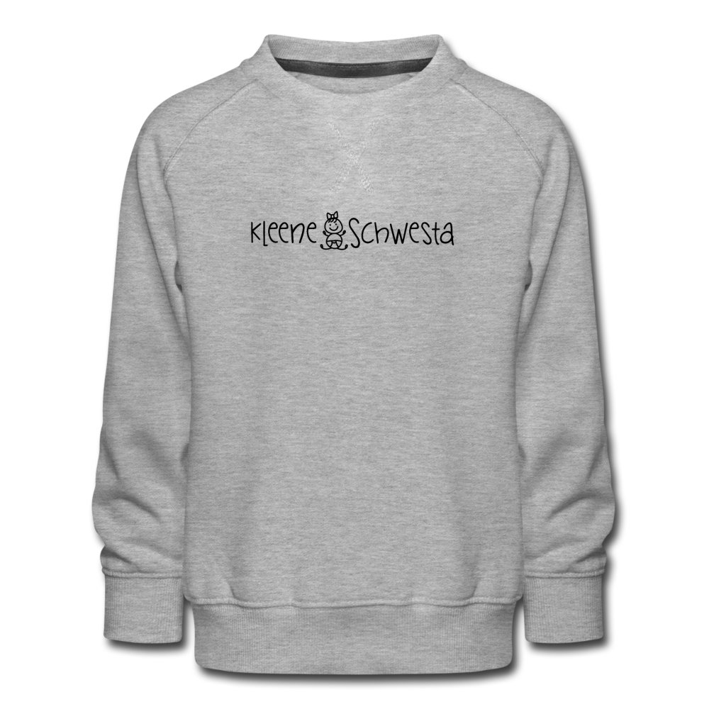 Meene Schwesta - Kinder Premium Sweatshirt - Grau meliert