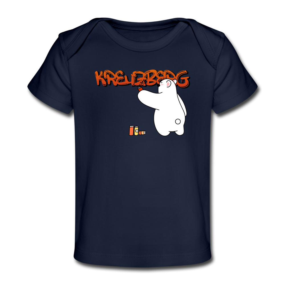 Kreuzberg Graffiti - Baby Bio T-Shirt - Dunkelnavy