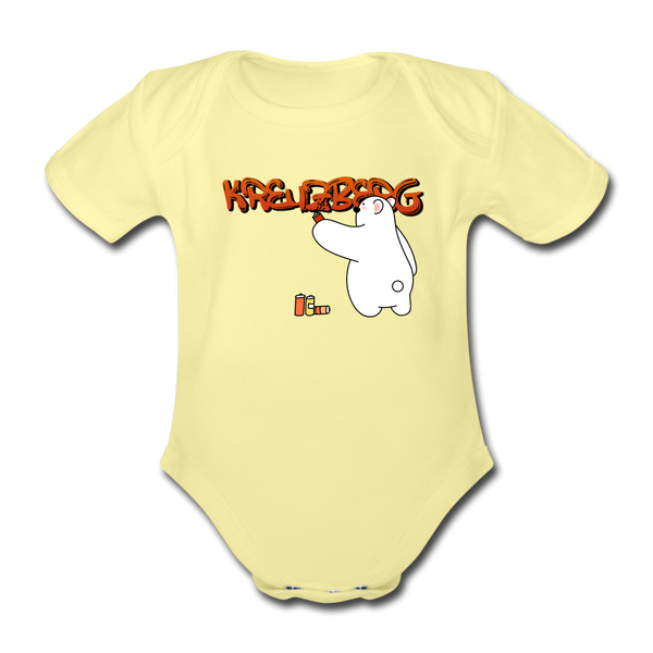 Kreuzberg Graffiti - Bio-Kurzarmbody - Hellgelb