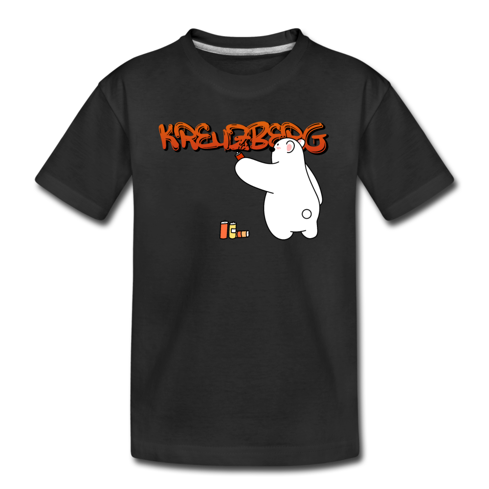 Kreuzberg Graffiti - Teenager Premium T-Shirt - Schwarz