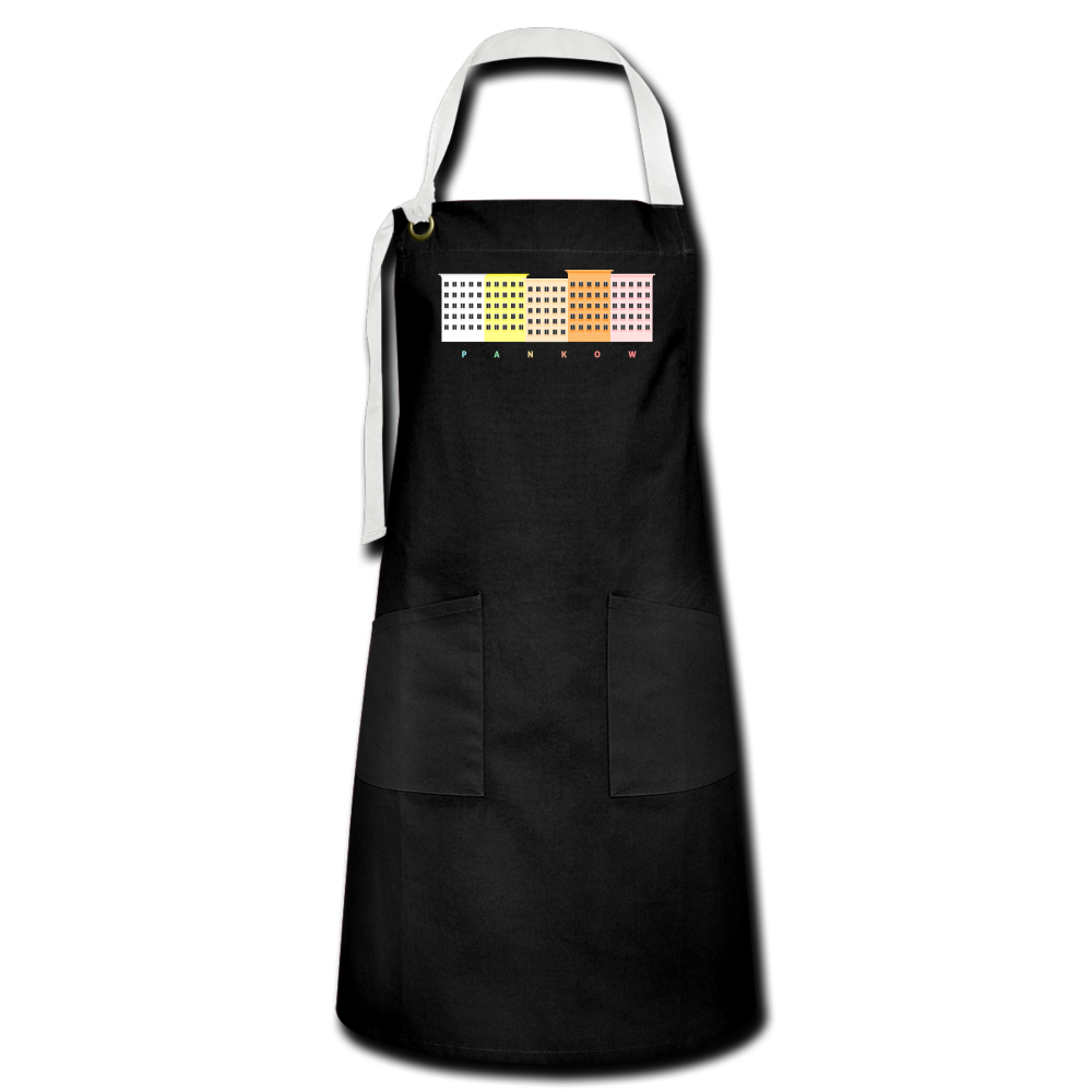 Wohnraum Pankow - Kontrastschürze - Schwarz/Weiß