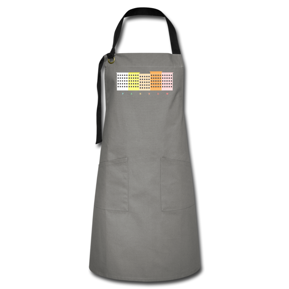 Wohnraum Pankow - Kontrastschürze - Anthrazit/Schwarz