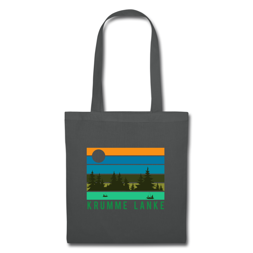 Krumme Lanke - Stoffbeutel - Graphite