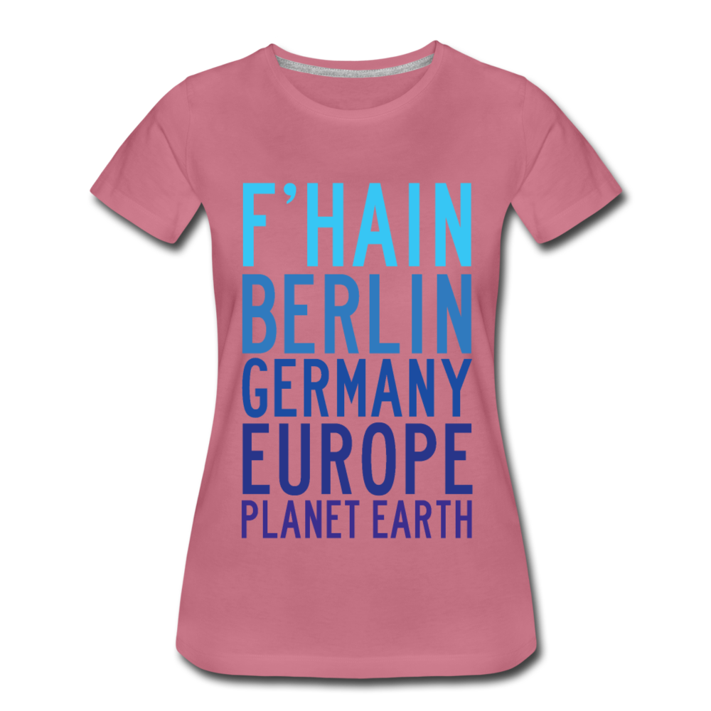 F'hain - Planet Earth - Frauen Premium T-Shirt - Malve