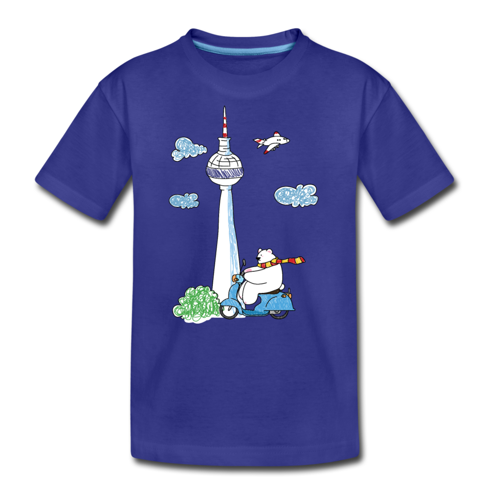 Roller Zum Berliner Fernsehturm - Teenager Premium T-Shirt - Königsblau