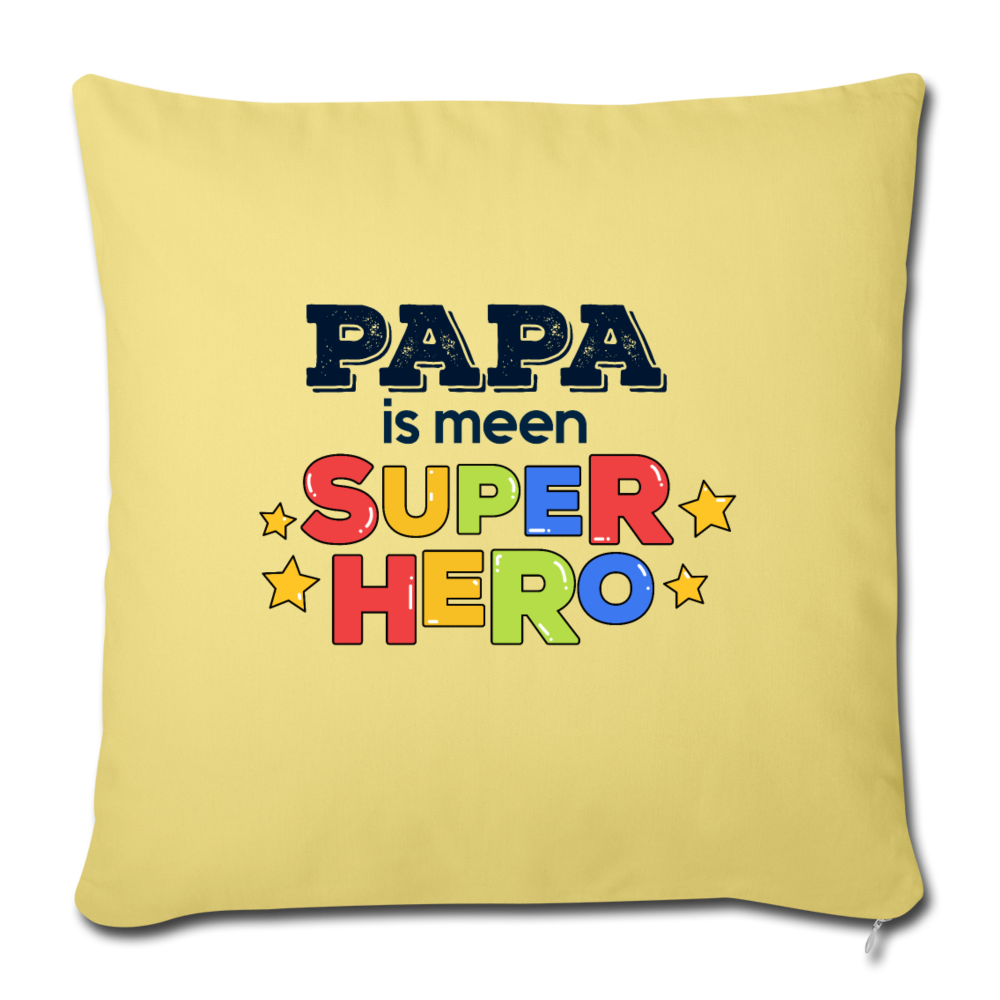 Super Hero - Sofakissen mit Füllung (45 x 45 cm) - Hellgelb