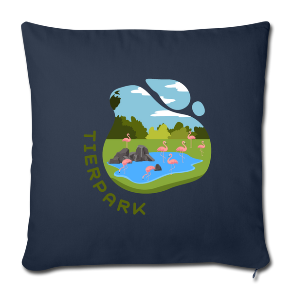 Tierpark - Sofakissen mit Füllung (45 x 45 cm) - Navy