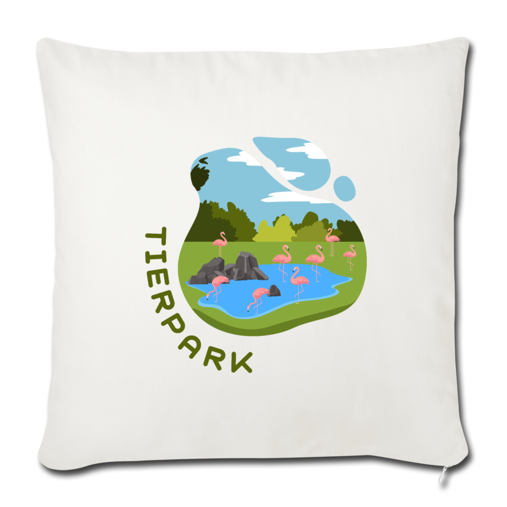 Tierpark - Sofakissen mit Füllung (45 x 45 cm) - Naturweiß