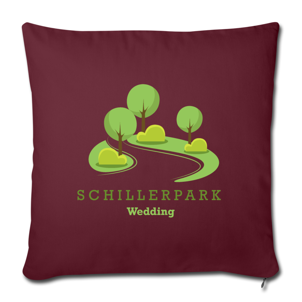 Schillerpark - Sofakissen mit Füllung (45 x 45 cm) - Burgunderrot