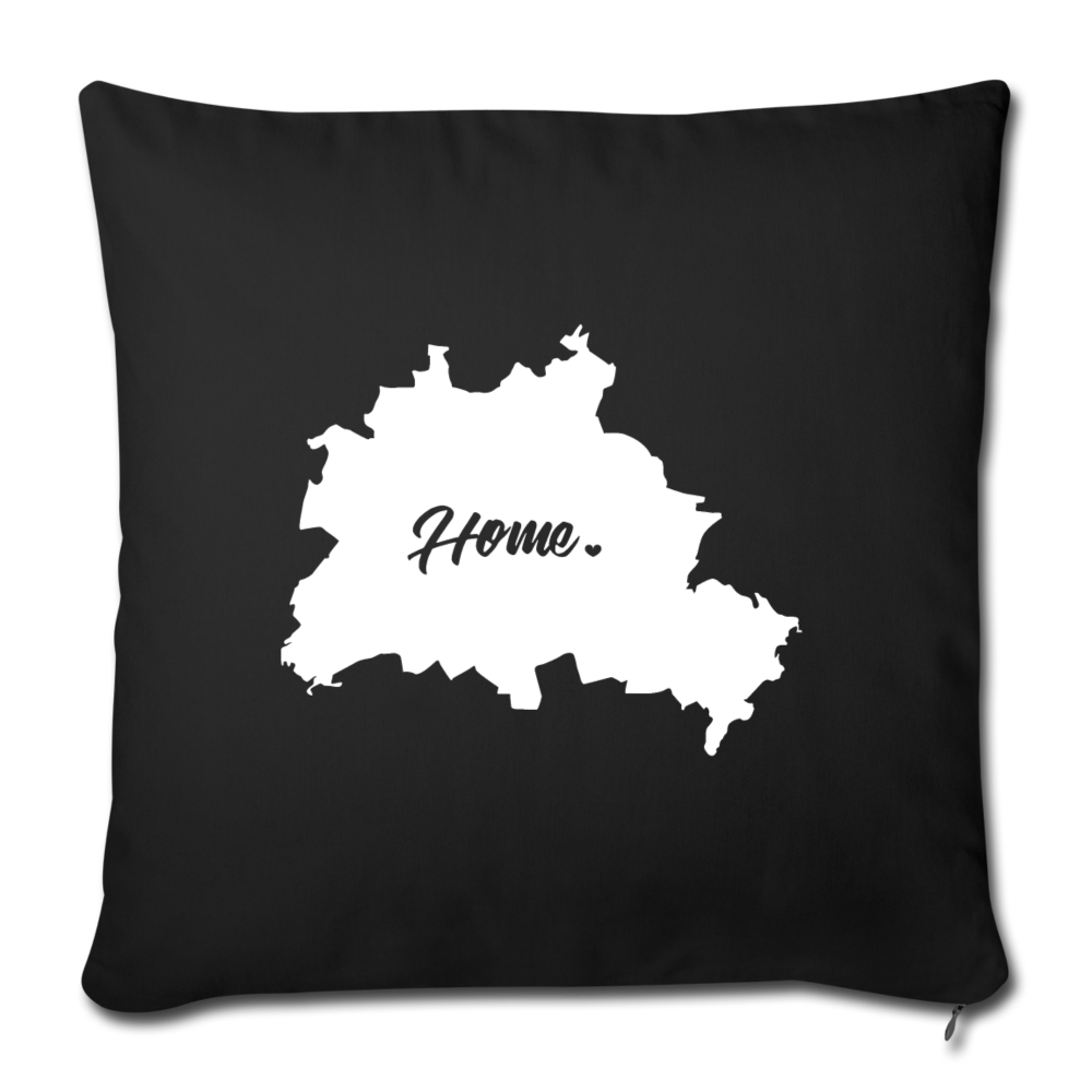 Heimat Berlin - Sofakissen mit Füllung (45 x 45 cm) - Schwarz