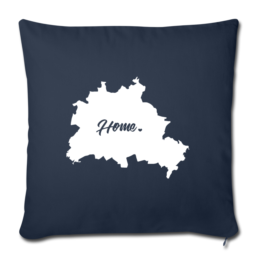 Heimat Berlin - Sofakissen mit Füllung (45 x 45 cm) - Navy