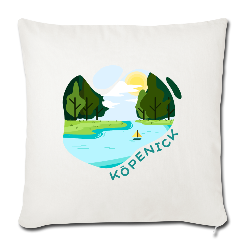 Köpenick am Wasser - Sofakissenbezug (45 x 45 cm) - Naturweiß
