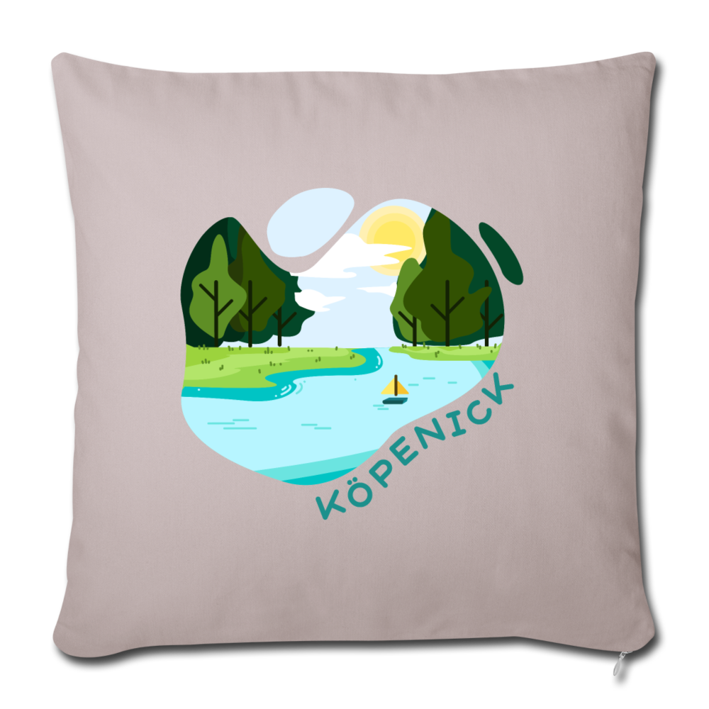 Köpenick am Wasser - Sofakissenbezug (45 x 45 cm) - helles Taupe