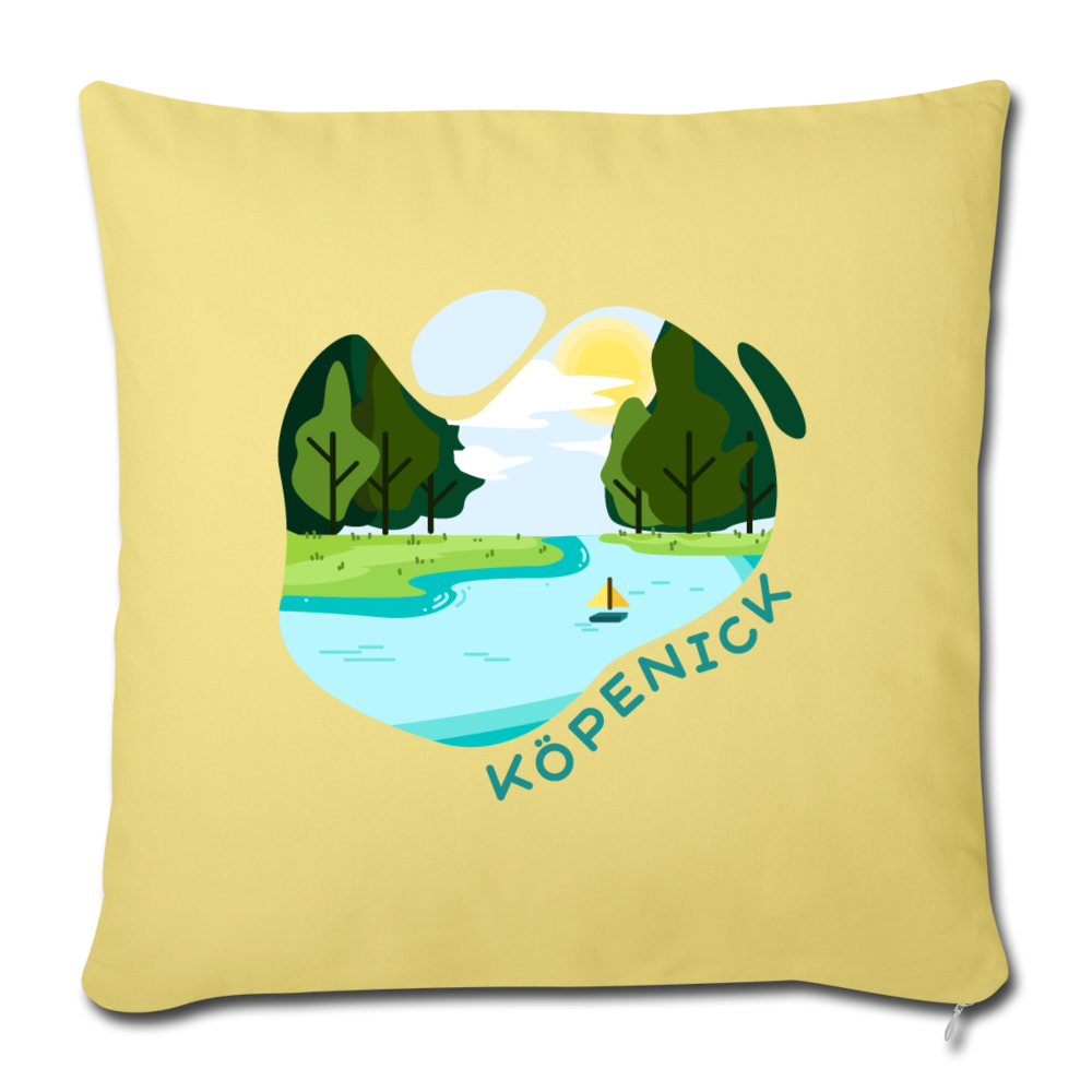 Köpenick am Wasser - Sofakissenbezug (45 x 45 cm) - Hellgelb