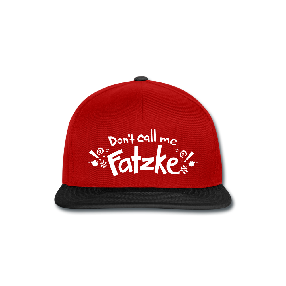 Fatzke - Snapback Cap - Rot/Schwarz