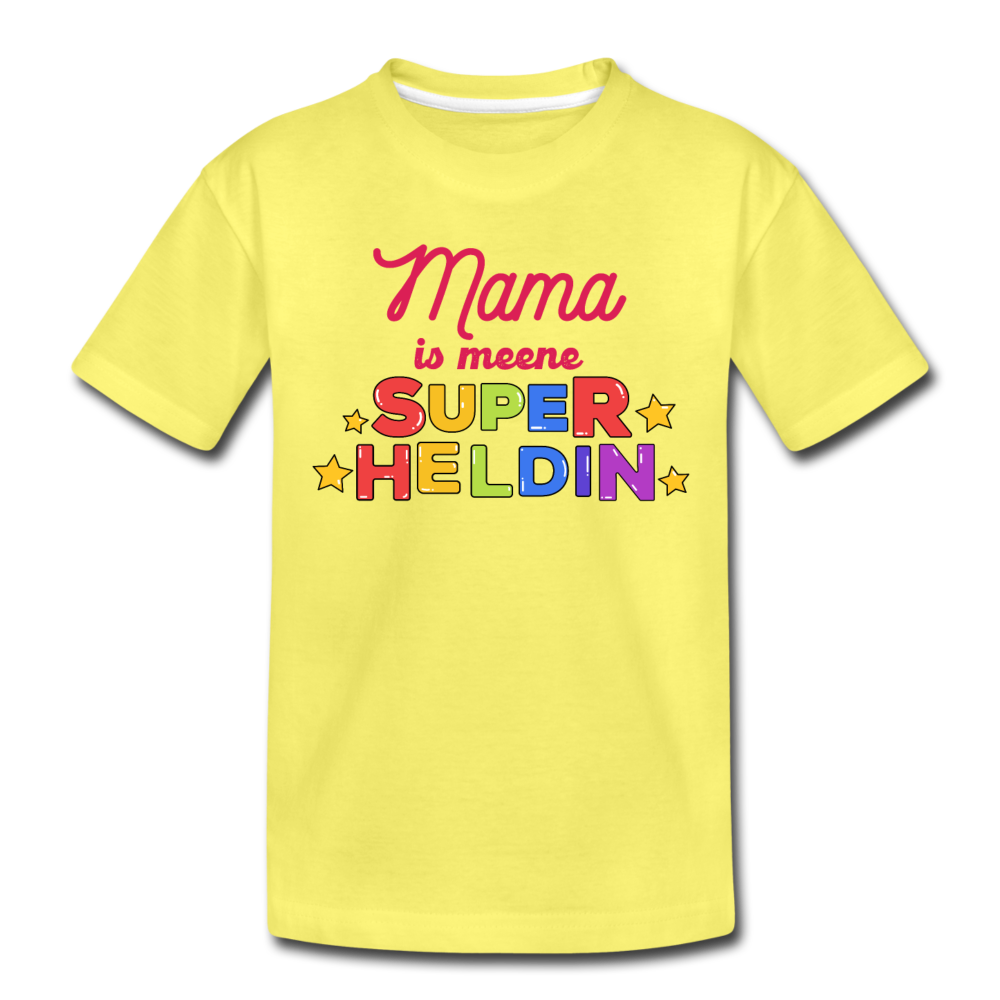 Meene Heldin - Kinder Premium T-Shirt - Gelb
