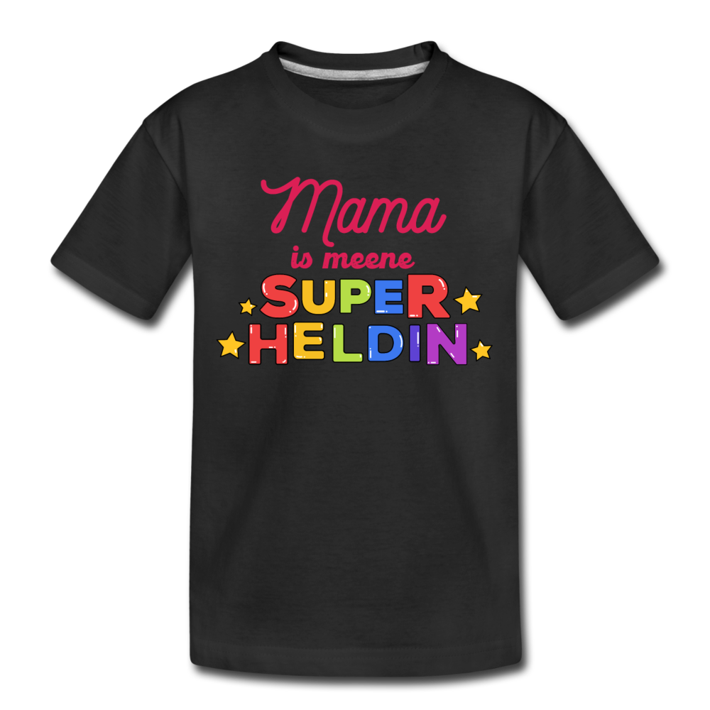 Meene Heldin - Teenager Premium T-Shirt - Schwarz