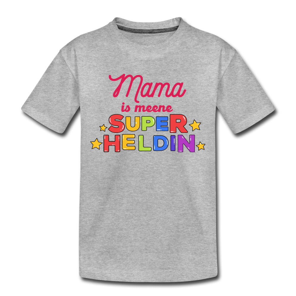 Meene Heldin - Teenager Premium T-Shirt - Grau meliert