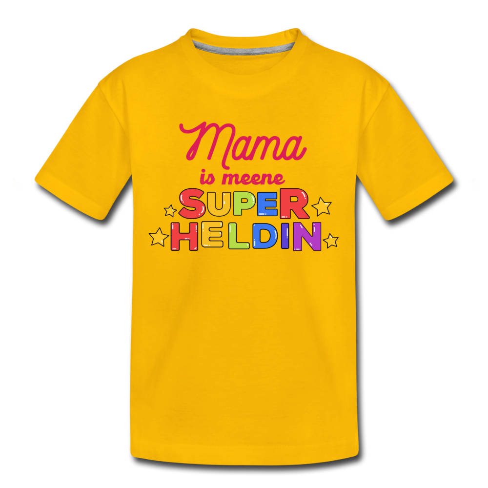 Meene Heldin - Teenager Premium T-Shirt - Sonnengelb