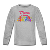 Meene Heldin - Teenager Langarmshirt - Grau meliert