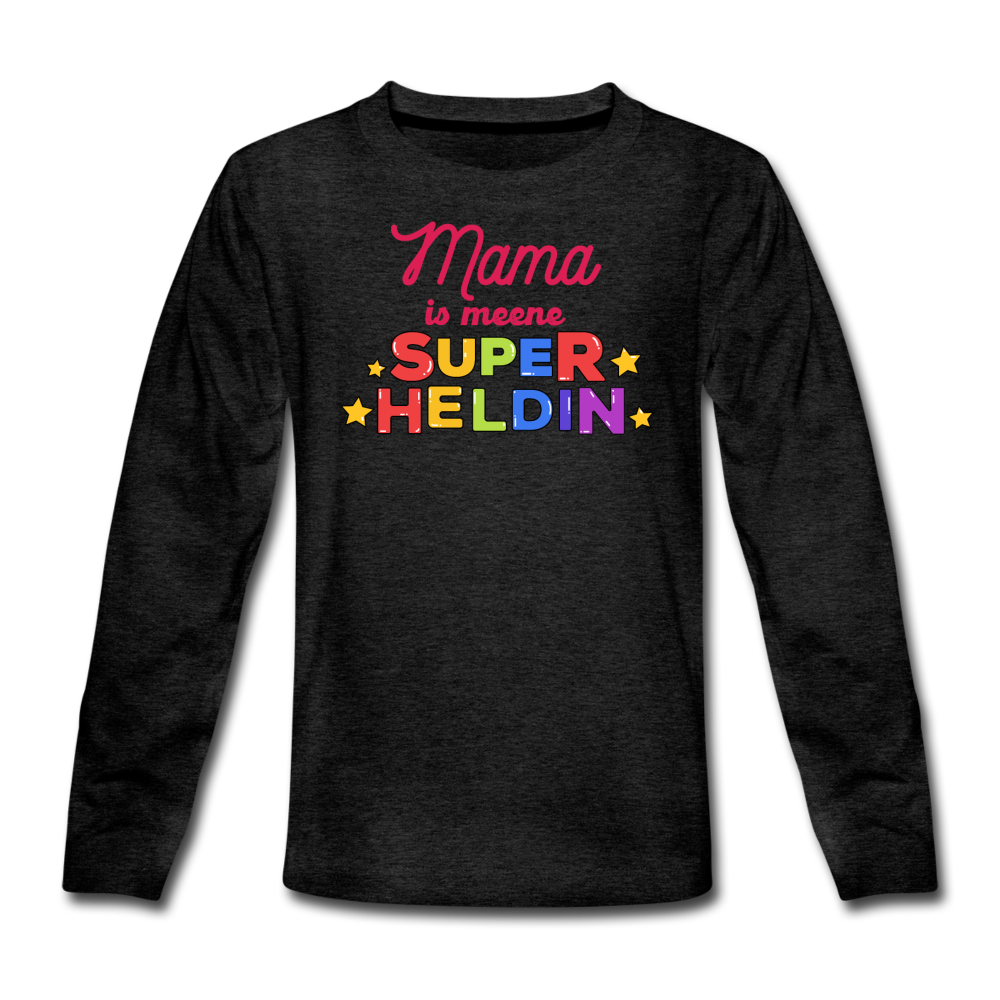 Meene Heldin - Teenager Langarmshirt - Anthrazit