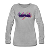 Treptow - Frauen Premium Langarmshirt - Grau meliert