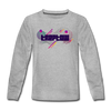 Treptow - Kinder Langarmshirt - Grau meliert