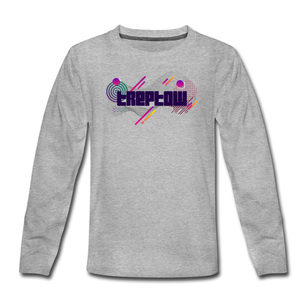 Treptow - Teenager Langarmshirt - Grau meliert