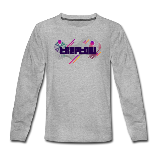 Treptow - Teenager Langarmshirt - Grau meliert