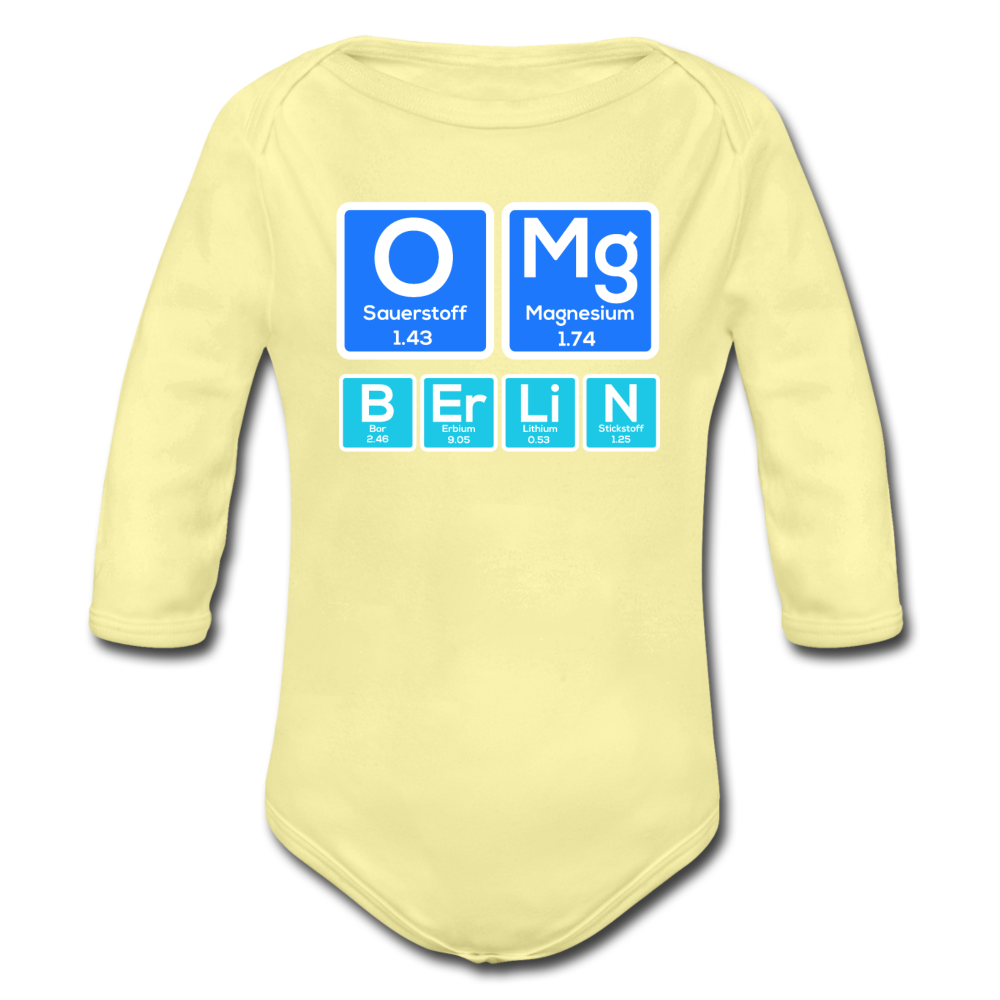 OMG Berlin - Bio-Langarmbody - Hellgelb