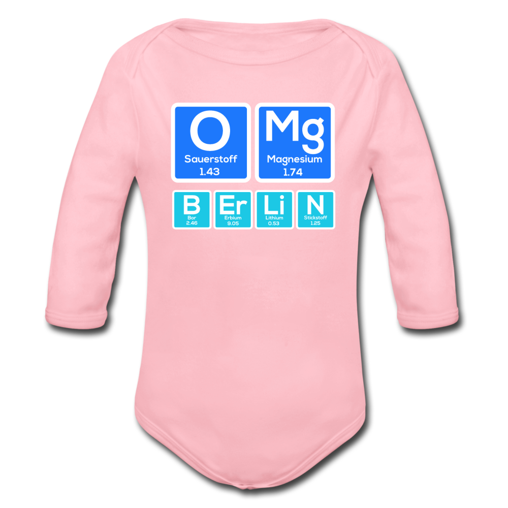 OMG Berlin - Bio-Langarmbody - Hellrosa