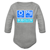 OMG Berlin - Bio-Langarmbody - Grau meliert