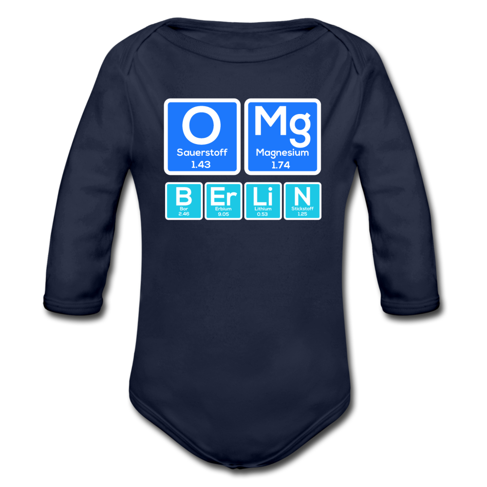 OMG Berlin - Bio-Langarmbody - Dunkelnavy