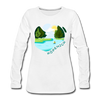 Köpenick am Wasser - Frauen Premium Langarmshirt - Weiß