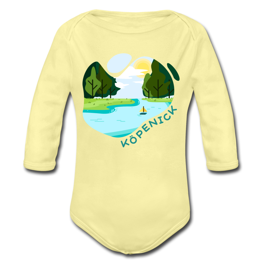 Köpenick am Wasser - Bio-Langarmbody - Hellgelb