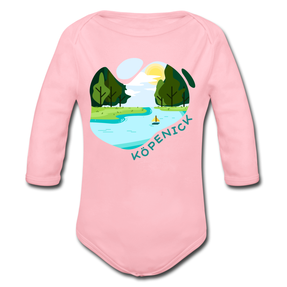 Köpenick am Wasser - Bio-Langarmbody - Hellrosa