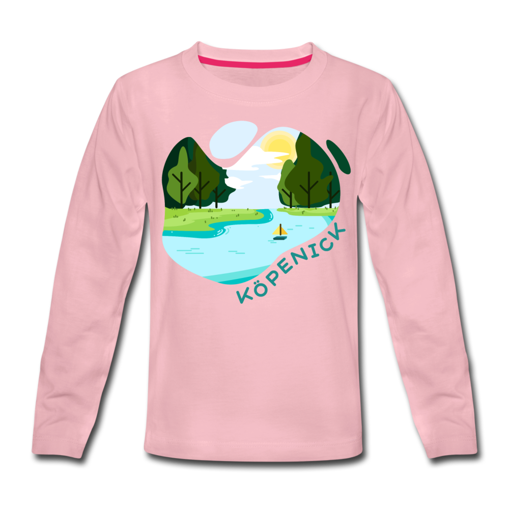 Köpenick am Wasser - Kinder Langarmshirt - Hellrosa