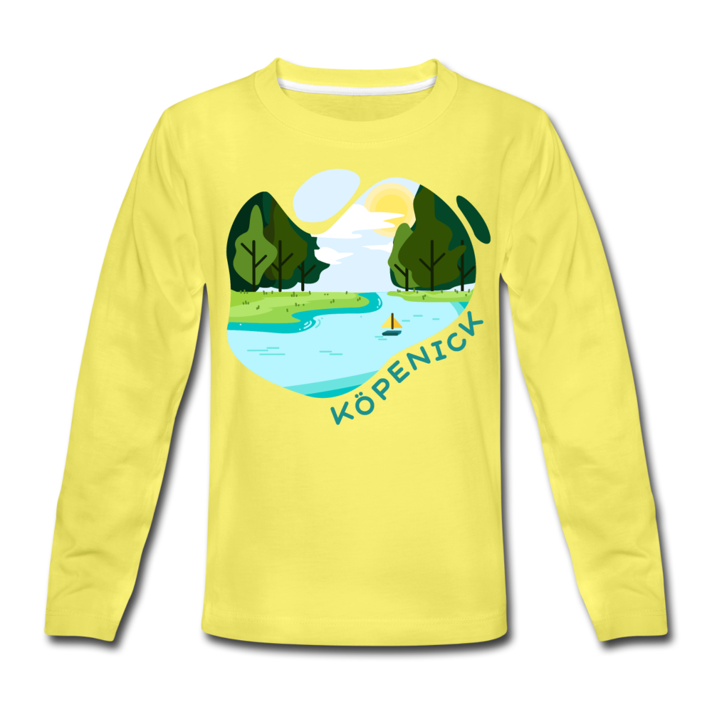 Köpenick am Wasser - Kinder Langarmshirt - Gelb