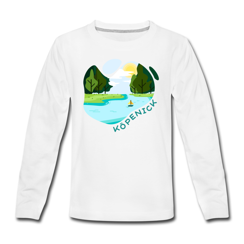 Köpenick am Wasser - Teenager Langarmshirt - Weiß
