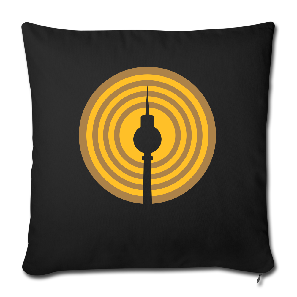 Berlin im Fokus - Sofakissen mit Füllung (45 x 45 cm) - Schwarz