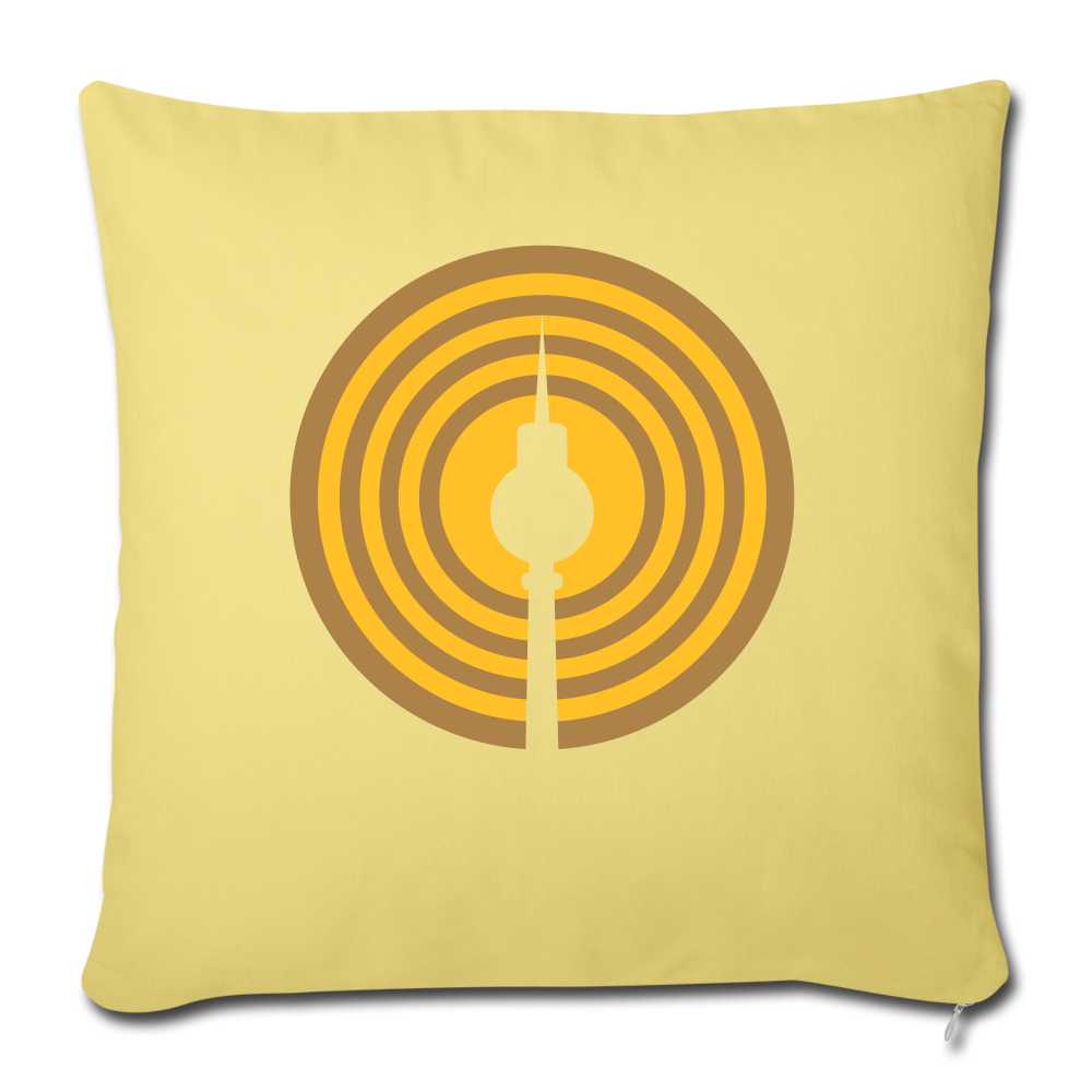 Berlin im Fokus - Sofakissen mit Füllung (45 x 45 cm) - Hellgelb