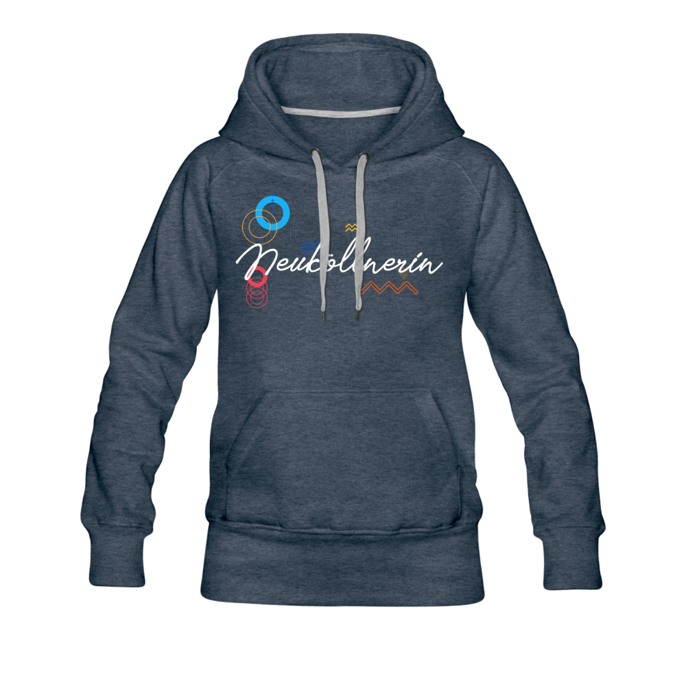 Neuköllnerin - Frauen Premium Hoodie - Jeansblau