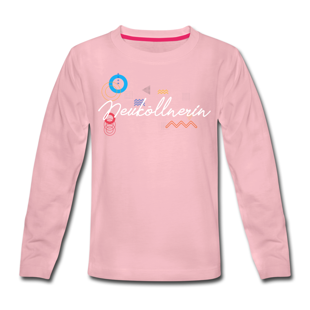 Neuköllnerin - Kinder Langarmshirt - Hellrosa